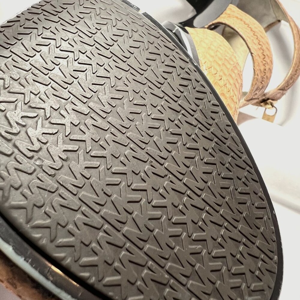 Michael Michael Kors-Women's Tan/Camel Leather-3 3/4" Heels-Unique 7 1/2-Zipper - Picture 12 of 16